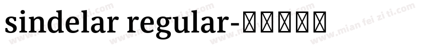 sindelar regular字体转换
